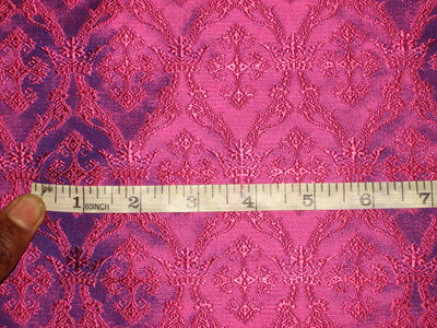 Silk Brocade Fabric Pink & Purple 44" wide BRO154[3]