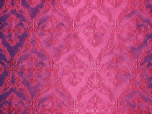 Silk Brocade Fabric Pink & Purple 44" wide BRO154[3]