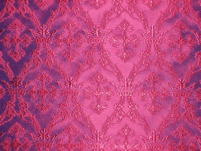 Silk Brocade Fabric Pink & Purple 44" wide BRO154[3]