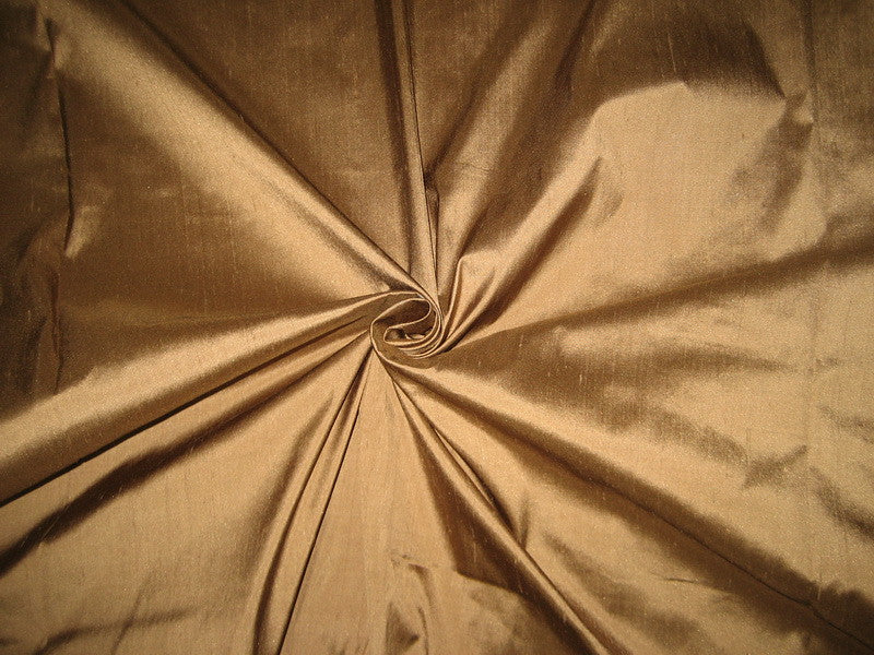 100% Pure SILK DupioniFABRIC Taupe Brown colour 54" wide DUP#86[1]