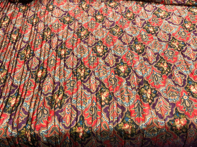 Pleated  Fabric 54'' Wide beautiful Indian design available in three colors [17651/52/53]