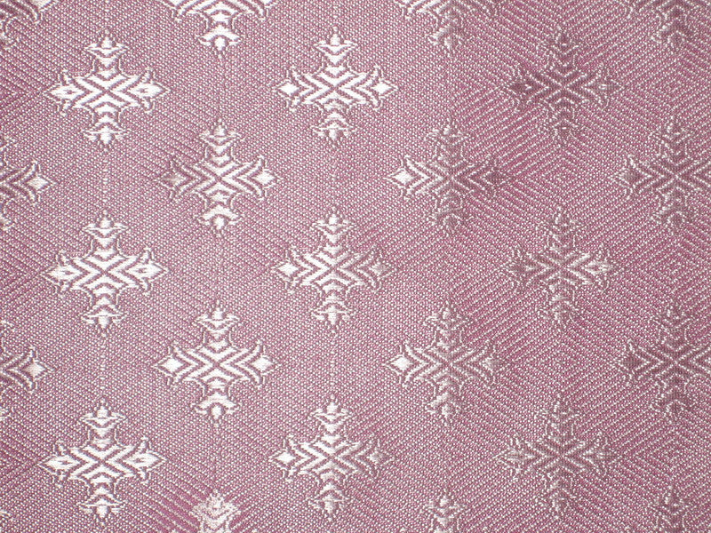 SILK BROCADE FABRIC Pink colour Vestment design 44" wide BRO157[3]