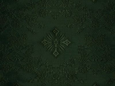 Silk Brocade Vestment Fabric Green color 44" wide BRO155[5]