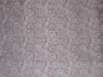 Silk Brocade fabric baby Blue 44" wide BRO157[5]