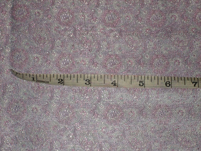 Silk Brocade fabric baby Blue 44" wide BRO157[5]