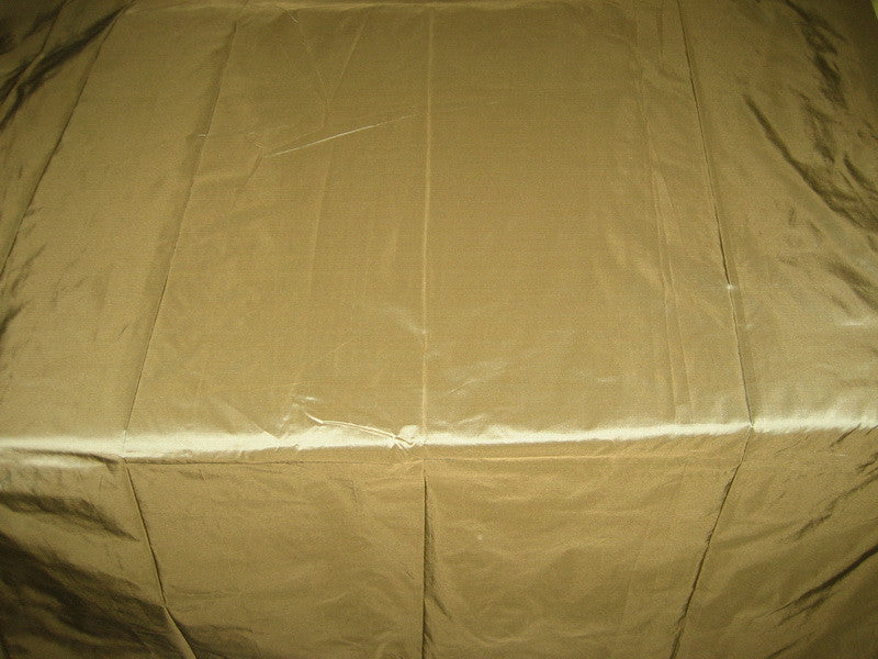 Pure SILK TAFFETA FABRIC Dark Olive with Blue Shot color 54" wide TAF28[3]