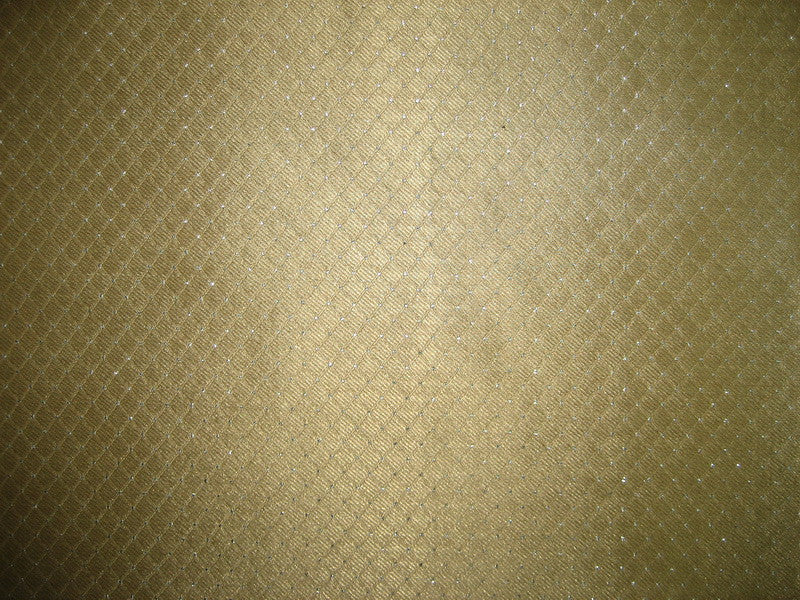 Silk Brocade fabric Dull Gold, Silver & Metallic Gold 44" wide BRO138[6]