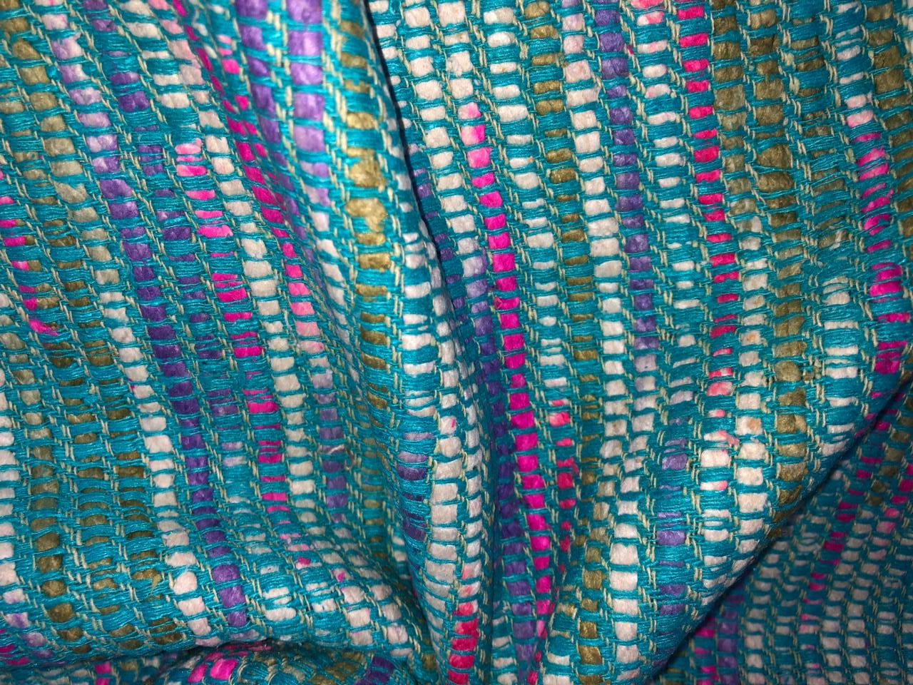 100% Silk Matka fabric multi color ,heavy weight 44" wide [15925]