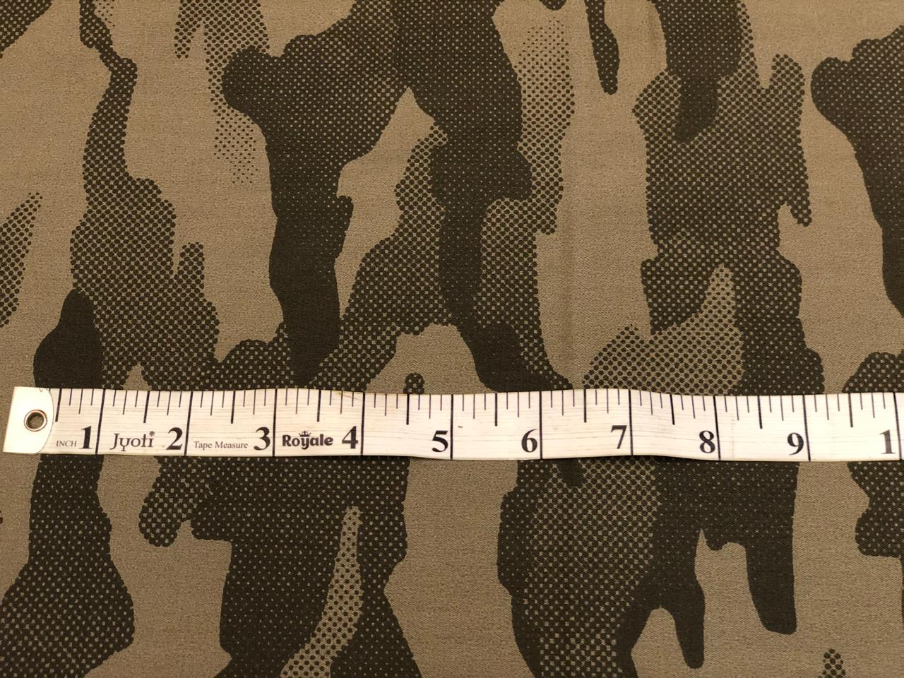 100% Cotton Denim  Fabric 58" wide available in 2 different designs of army prints [18680/81]