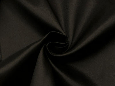 100% Silk Twill BLACK fabric 200 Grams 54" wide 53.33 momme [18384]