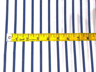 100% Cotton 40'S STRIPES  58" wide AVAILABLE IN 3 COLORS white and denim blue/white and navy and denim blue and white