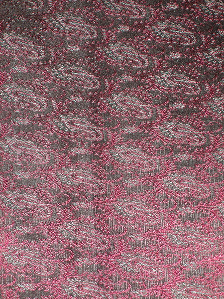 Silk Brocade fabric Pink ,Black & Blue Color 44" wide BRO156[2]