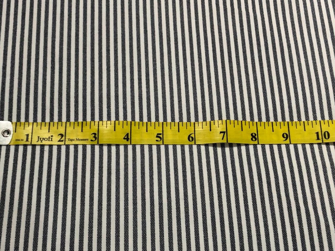 100% Cotton Denim  Fabric 58" wide available in ZIG ZAG DESIGN 3 COLORS white with black zigzag/white with navy zigzag and navy with white