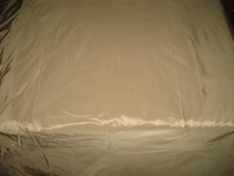 Pure Silk Taffeta fabric Cafe Creme color 54" wide TAF182[1]