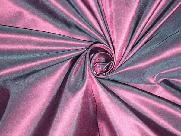 Pure Silk Taffeta fabric Blue with Pink Shot color 54" wide TAF180[2]