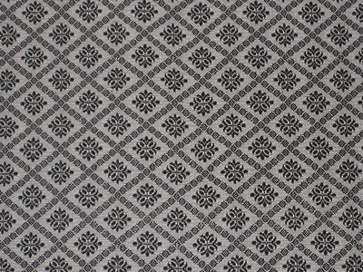 Silk Brocade fabric Grey & Black Color 44" wide BRO161[3]