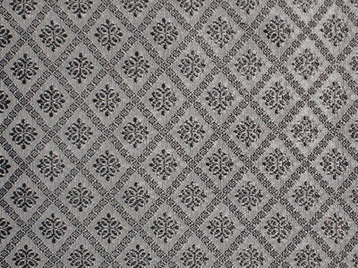 Silk Brocade fabric Grey & Black Color 44" wide BRO161[3]