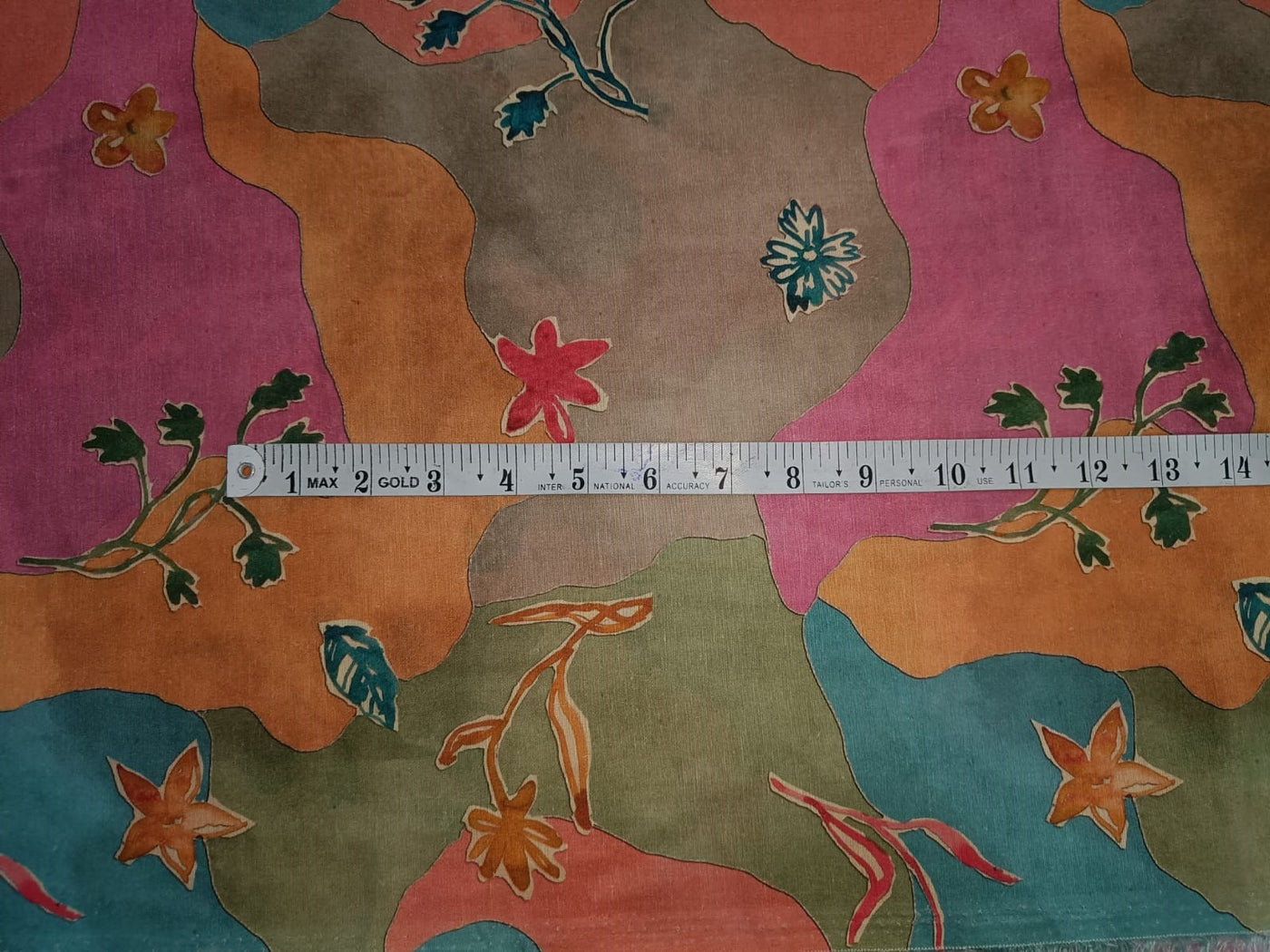 100% linen Floral digital print fabric 44" wide [ 13046 ]