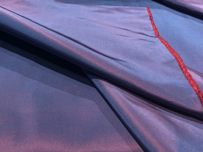 Silk TAFETTA fabric iridescent purple red [blue x red]  54"wide TAF344[2]