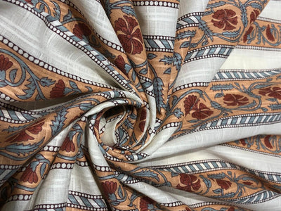 100% Cotton Satin dobby plaids block prints available in 4 different floral designs [17577/78/79/80]