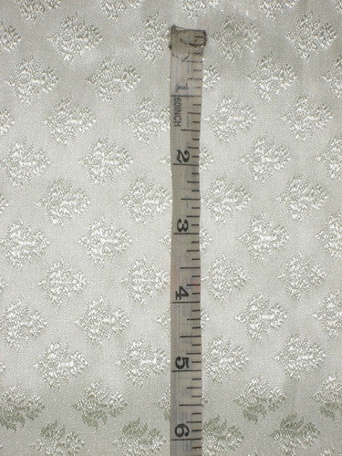 Silk Brocade fabric Ivory cream colour 44" wide BRO163[4]