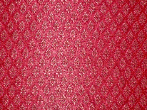 SILK BROCADE FABRIC Metallic Gold & Pink color 44" wide BRO167[1]