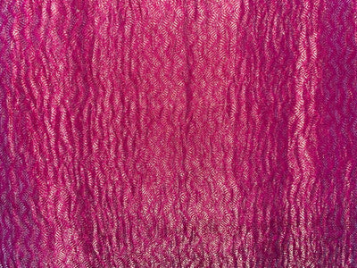Tissue organza Crinkled [crushed] fabric 44" wide available in FOUR COLORS [ PURPLE /PINK /GOLD /INK BLUE] [15330/32/33/34]