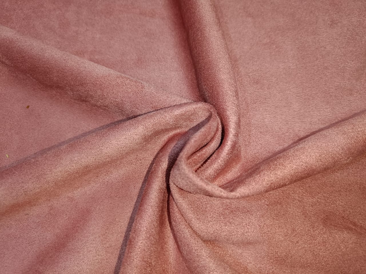 Scuba Suede Knit fabric 59&quot; wide- fashion wear rose pink and rust COLOR REVERSABLE[7827]