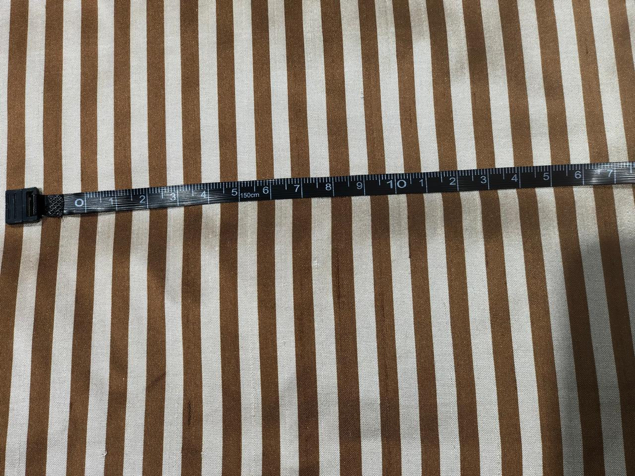 100% silk dupion fabric brown and beige  stripes  54&quot; wide DUPNEWS5[5]