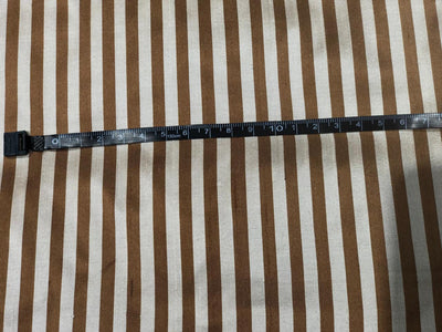 100% silk dupion fabric brown and beige  stripes  54&quot; wide DUPNEWS5[5]