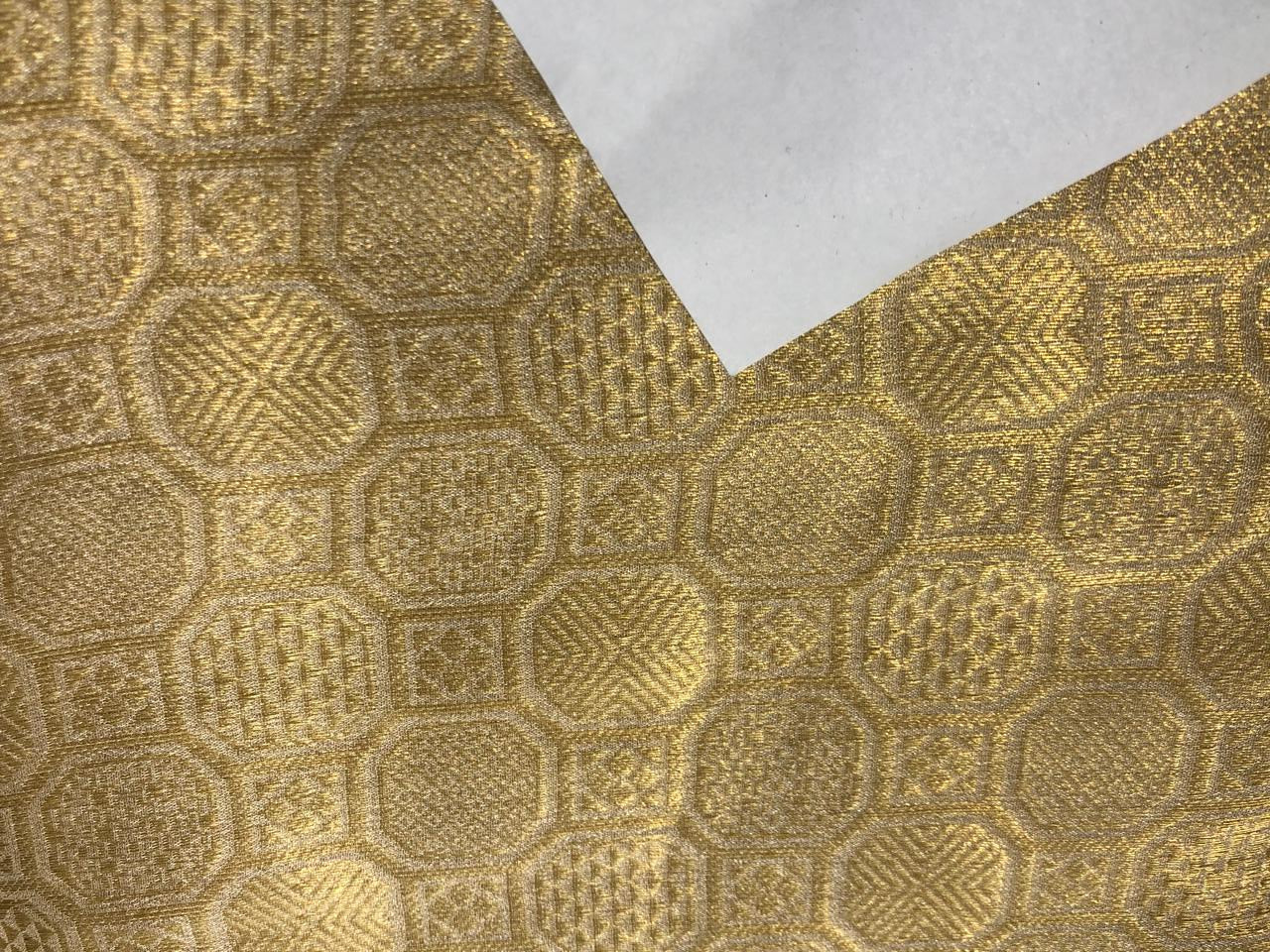 SILK MUGA  TISSUE WITH SELF GOLD JACQUARD [16638]