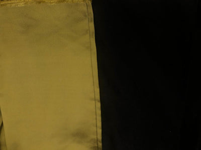 100% SILK DUTCHESS SATIN reversable black and green 48 momme 54" wide [18381]