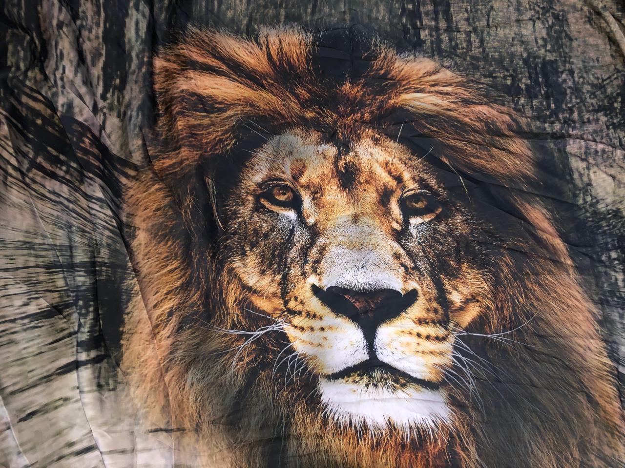 Satin 58" wide TIGER/LION/ANIMAL PRINTS available in 4 choice of prints