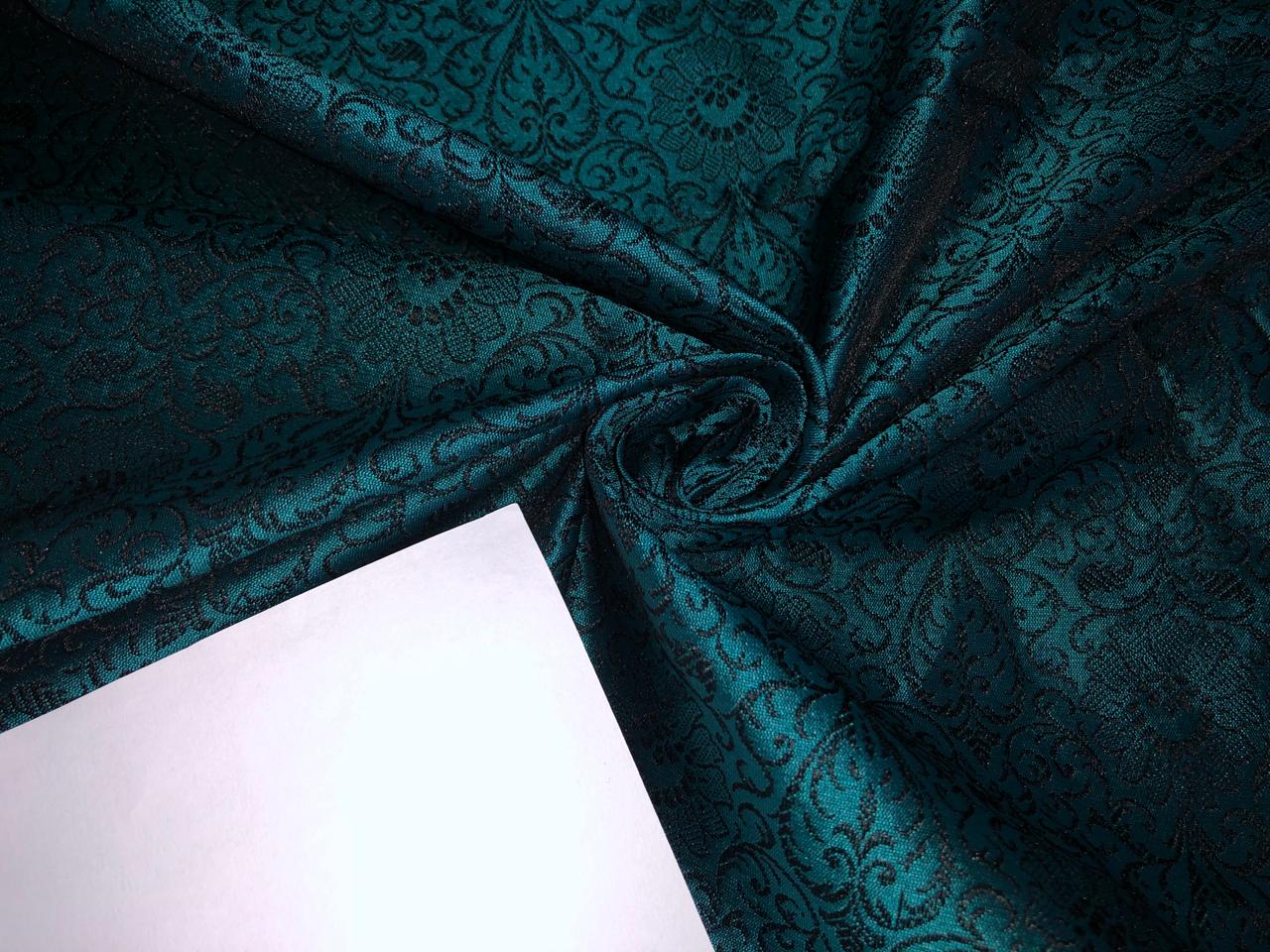 BROCADE MAROON X BLACK COLOUR 44" wide available in 4 colors red,purple,green and blue BRO327[1/2/3/4]