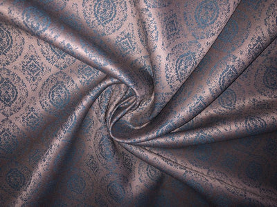 WOOL SUITING 58" wide 11% WOOL 67% POLY 22% VISCOSE  [15587/88/89]available in 3 colors BEIGE WITH SPRUCE BLUE MOTIF , NAVY WITH BRONZE MOTIF, BEIGE WITH BROWN MOTIF