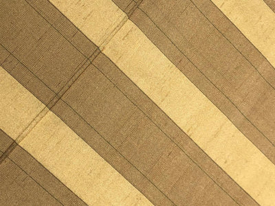 100% silk dupion fabric gold, bronze and black  stripes 54&quot; wide DUPNEWS5[4]