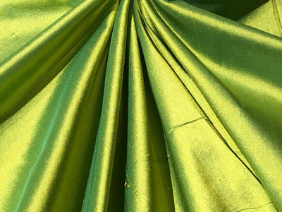 100% pure silk dupioni fabric GREEN X YELLOW COLOR 54" WIDE DUP416[2]