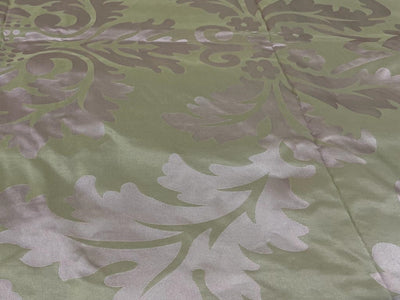 SILK TAFFETA DAMASK FABRIC BEIGE X PINK-HOME DECOR 54" wide TAF#J11[1]