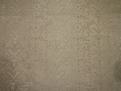 SILK BROCADE FABRIC Light Gold color 44" WIDE BRO251[6]