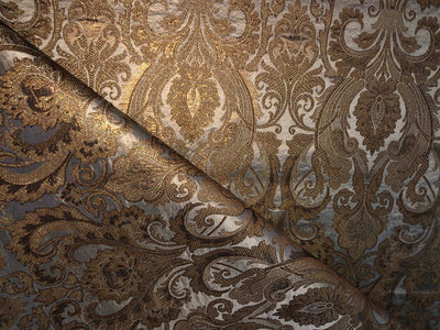 Silk Brocade fabric beautiful antique gold jacquard BRO1006[4]