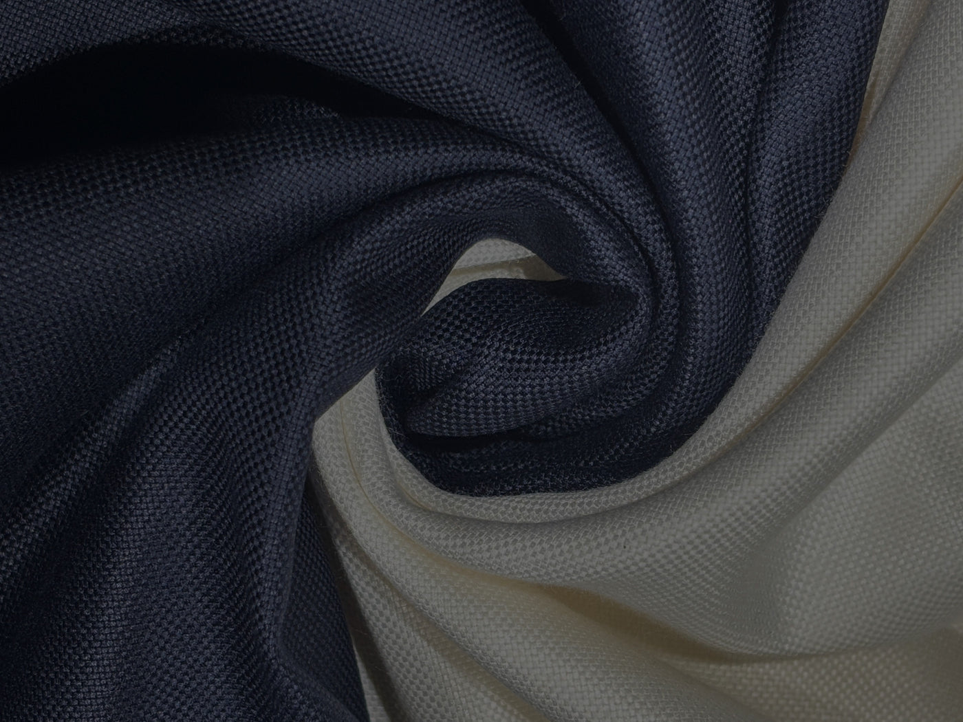 Huddersfield Bamboo suiting fabric made from 100% bamboo fiber 60" wide available in 2 colors white ivory and  dark navy [17010/11]