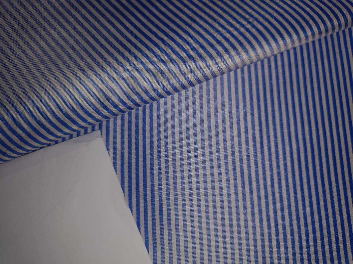 Exclusive silks~ Taffeta pin stripe 2mm -rich blue TAFS122 54&quot; wide