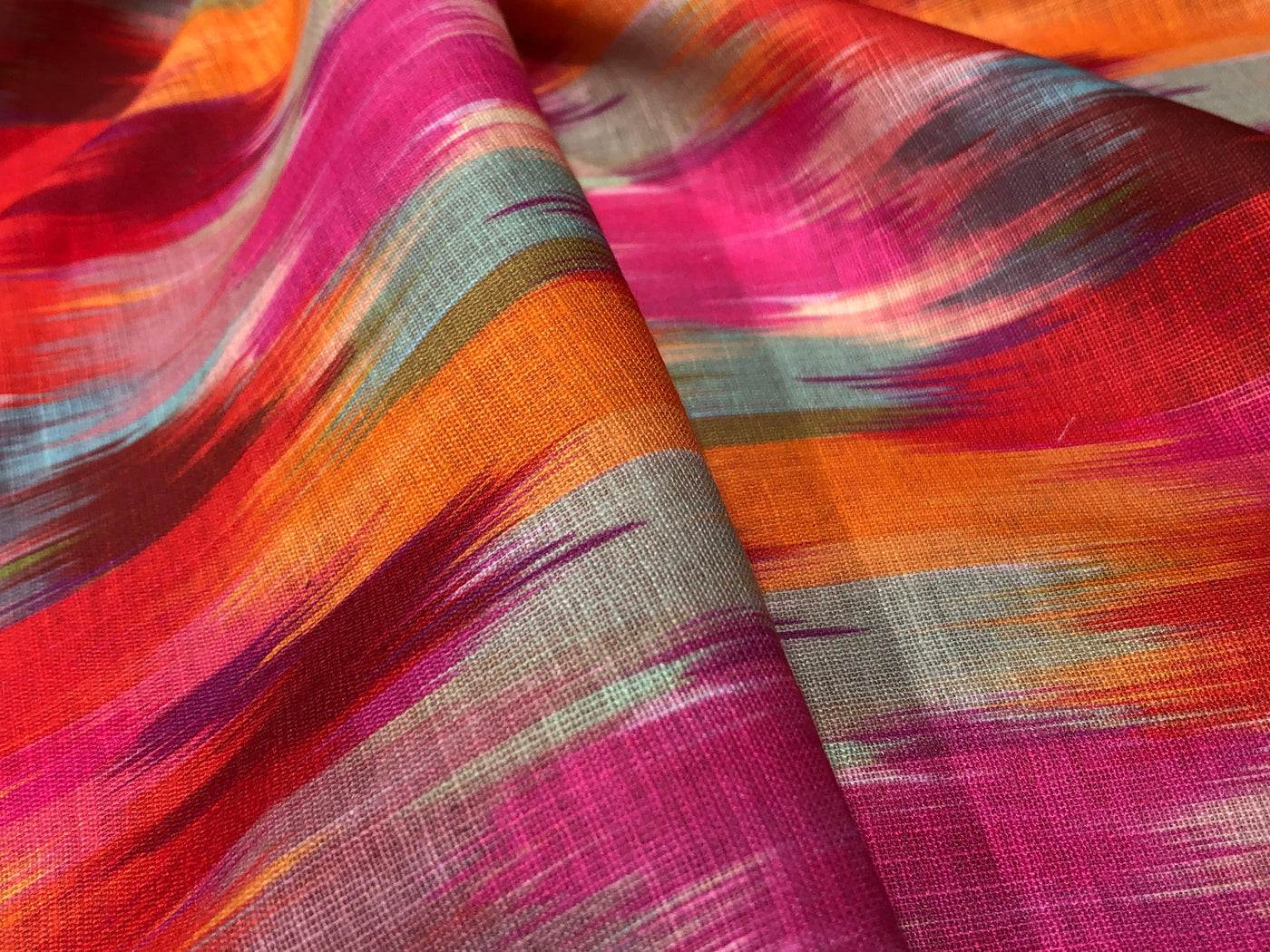 100% Cotton Poplin Rainbow color Print 44" wide [17279]