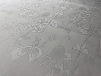 Jasmin Jacquard Fabric raised, intricate floral patterns in 2 designs [18822/23]