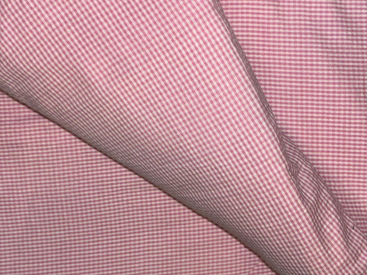 100% cotton pink and white  seer sucker fabric 58" wide [18529]