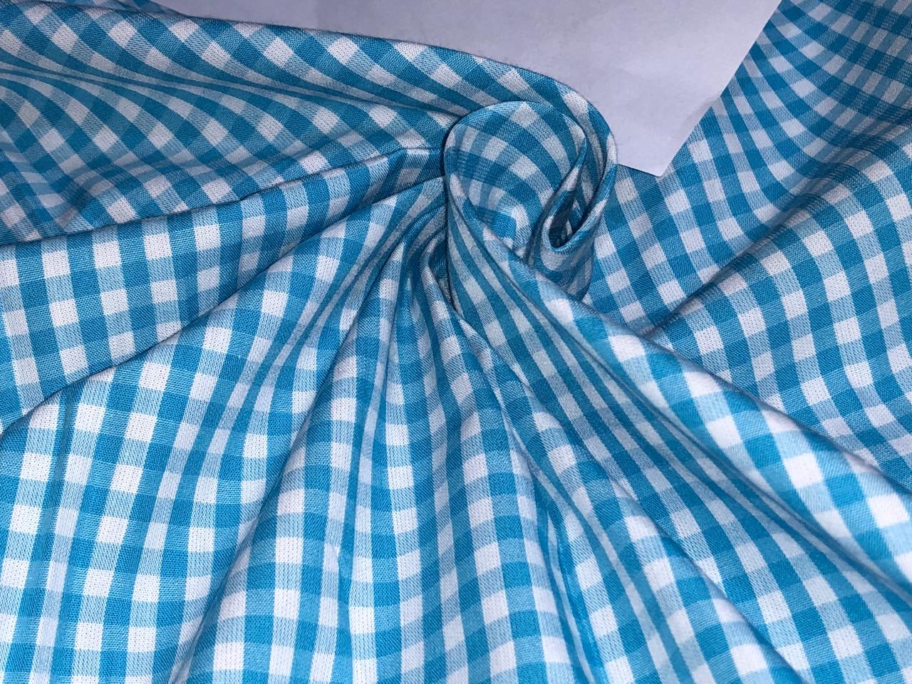 100 % Cotton YARN DYED PLAIDS 58" wide available in 2 colors blue/white and pink/white