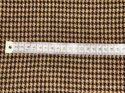 British houndstooth 30% wool blended suiting 58 inches wide fused with thin wool [18399]