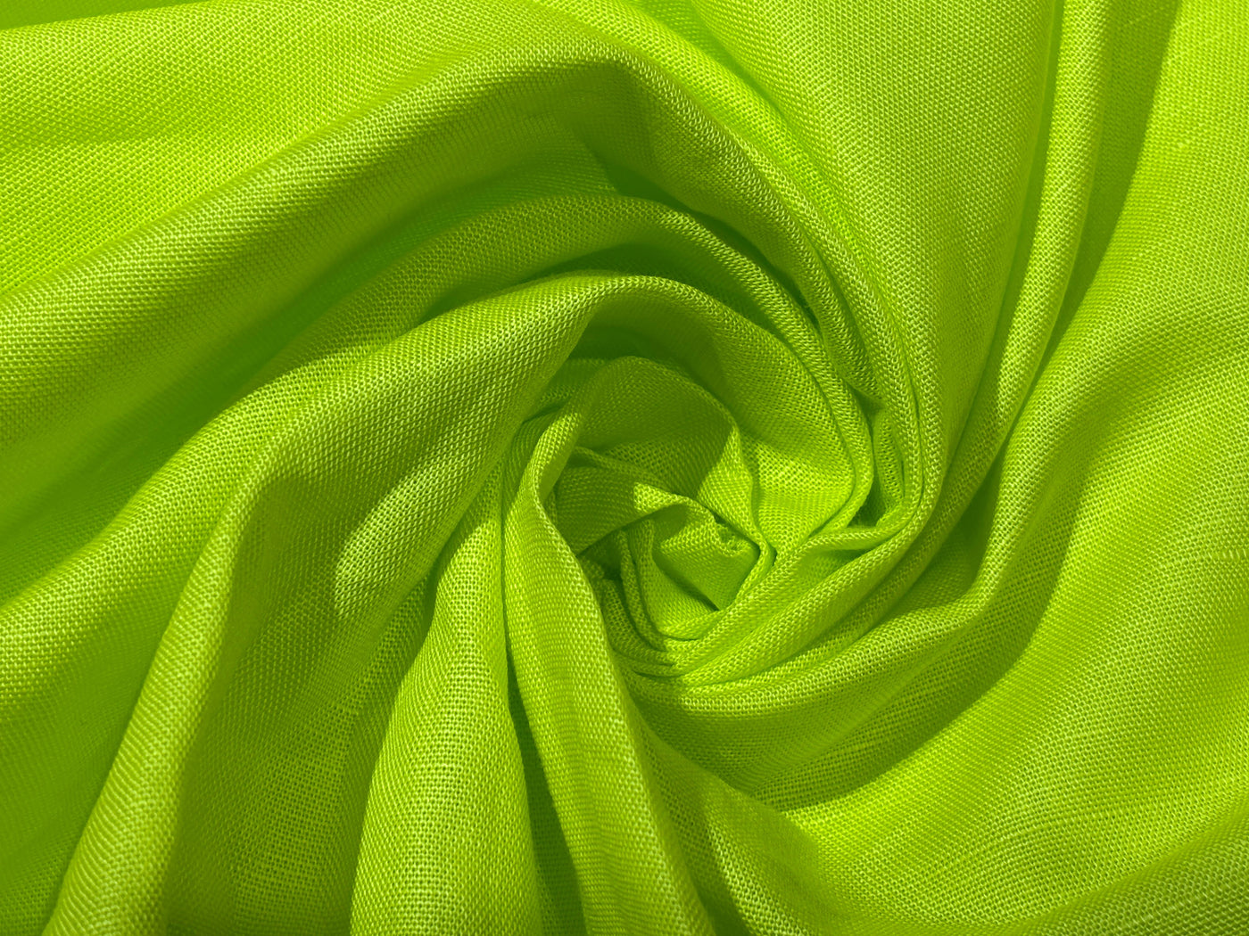 COTTON HEMP Neon green 58" wide [18228]