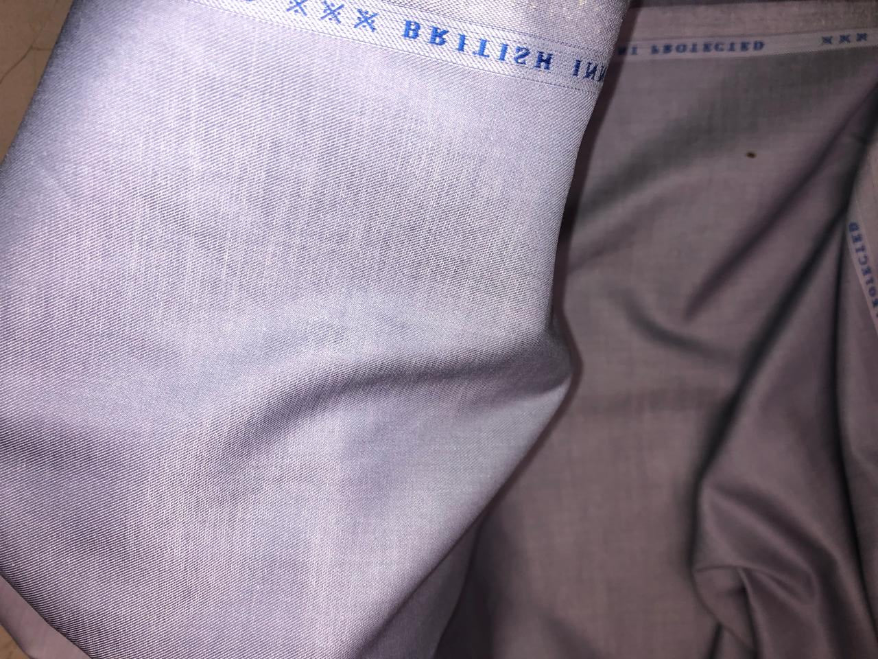 Italian Supima Cotton Twill White 'VERCELLI' 58" wide available in pink and lilac [18632/33]