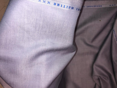 Italian Supima Cotton Twill White 'VERCELLI' 58" wide available in pink and lilac [18632/33]